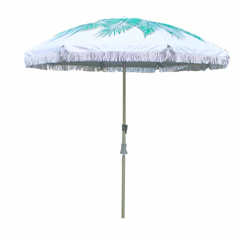 Parasol de Plage Alu avec Pompon BU1928-4