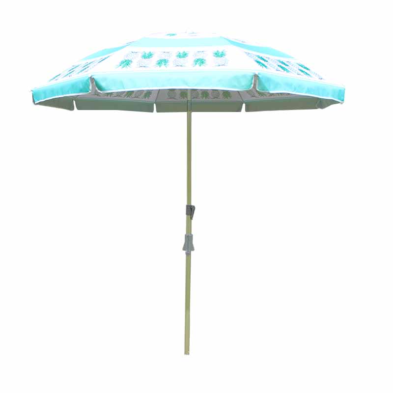 Parasol de plage en alu inclinable avec ancre avec pompon BU1928-3