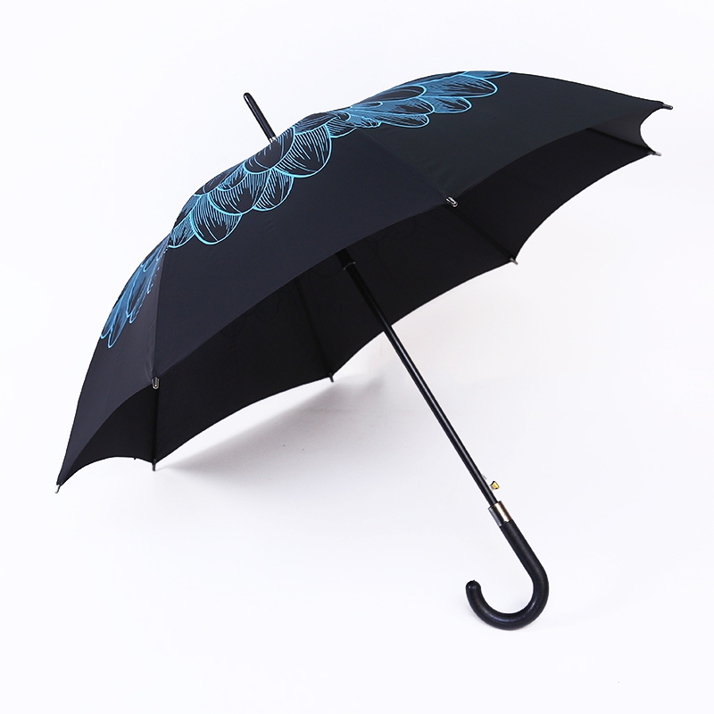 Parapluie droit imprimé à l'extérieur RU19113